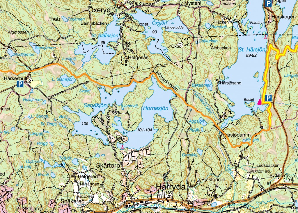 Maps | Vildmarksleden Hindås - Skatås